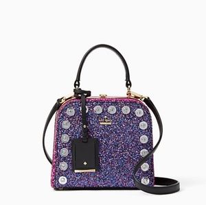 Kate Spade Sparkle Purple Crossbody or hand carry